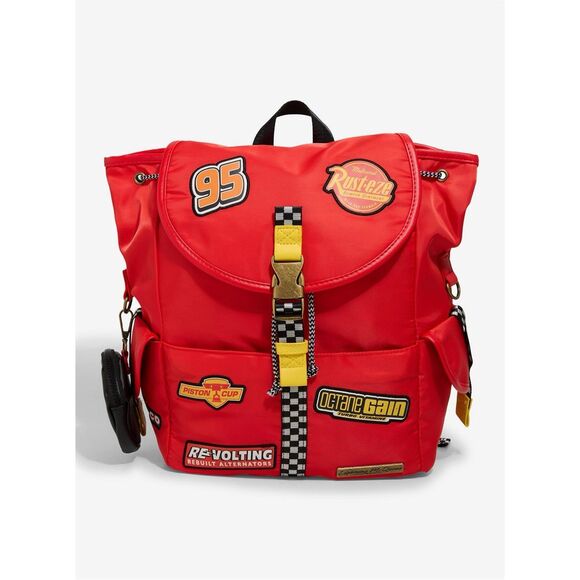Disney Pixar Cars Lightning McQueen Patches Full-Size Backpack with Coin Purse main image 4